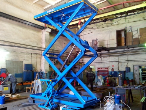 2-х ножничный стол на 2000 кг